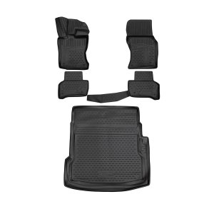 JAGUAR XE Floor Mats + Cargo Liner Set - Omac - 3D - Black - 2020 - 2021